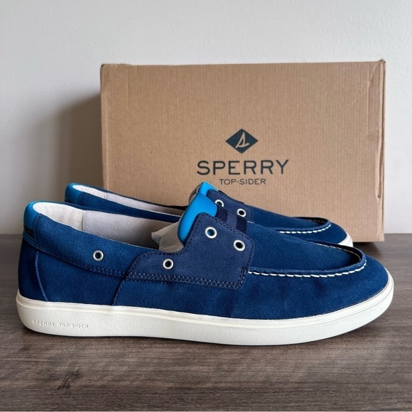 Sperry NEW Men's Outer Banks 2 Navy Suede Slip On Shoe Size 10.5 #B1511
